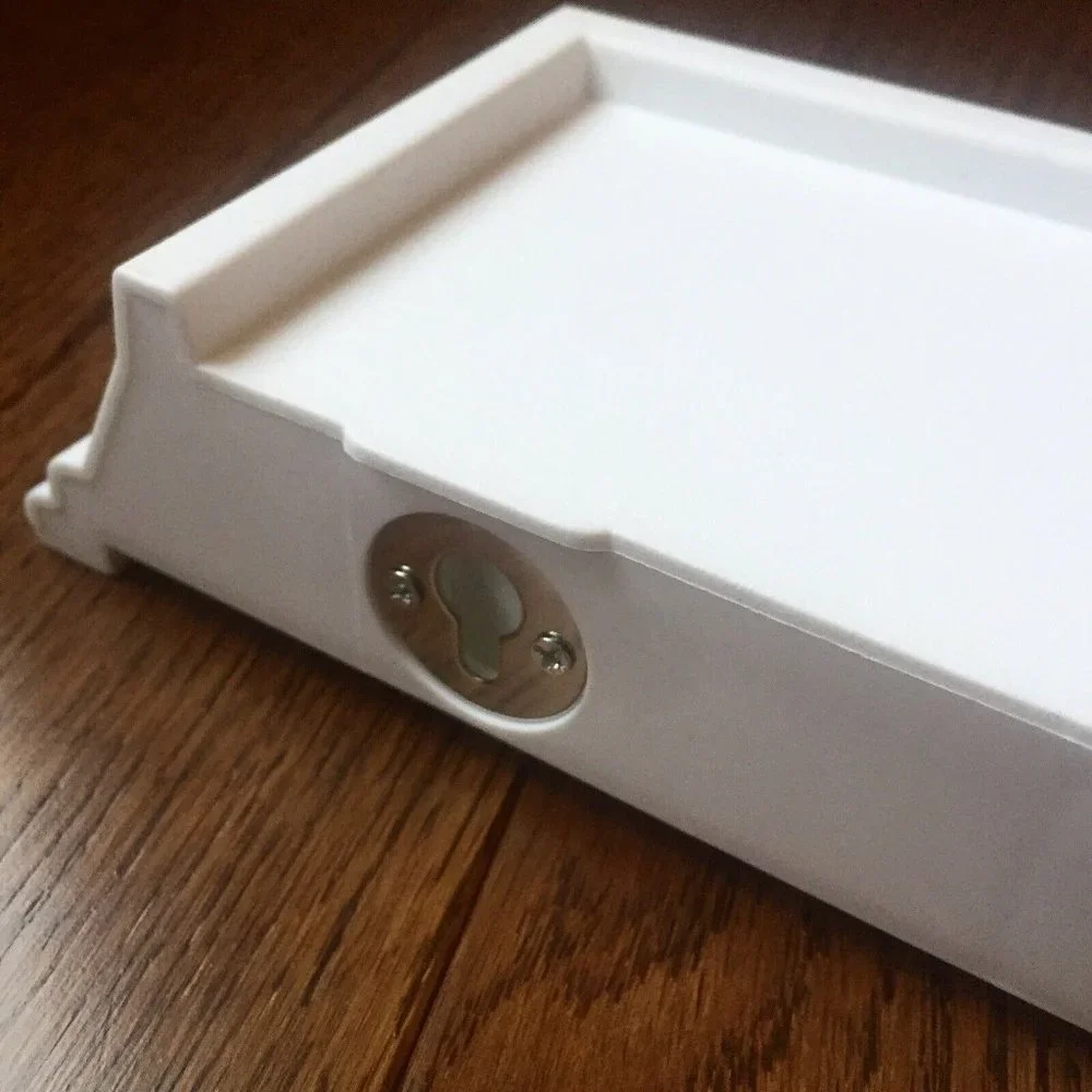 6 Small white shelves set‎ pvc plastic mini easy wall shelf keys phone kids NWT